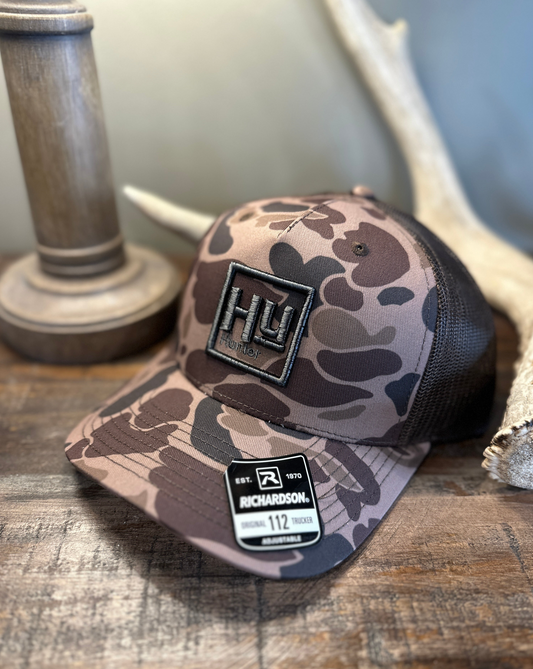 HUNTER® Brown Duck Camo / Grey 3D Logo
