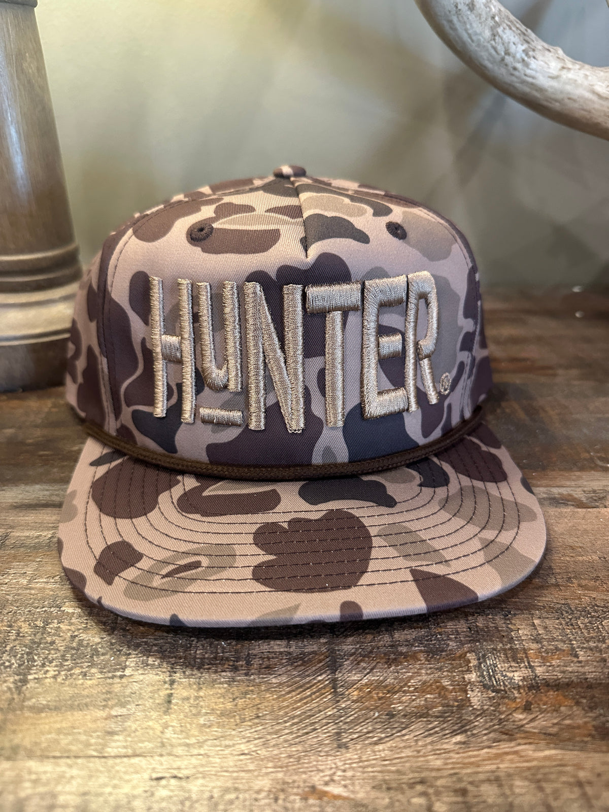 HUNTER® Tall Letter Rope Camo Hat